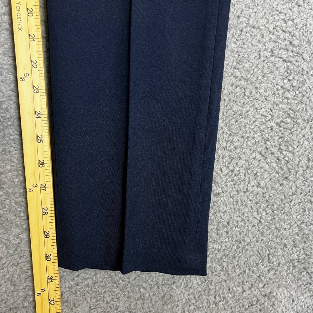 Haggar Dress Pants Mens 30x30 Straight Fit Blue Comfort Flex Business Office NEW - Picture 8 of 11